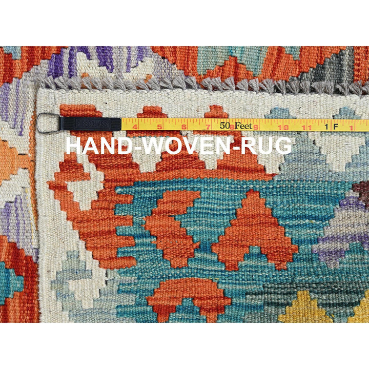 10'0" x 12'11" New Hand Woven Multicolored Wool Rectangle Oriental Rug - MOA1021243