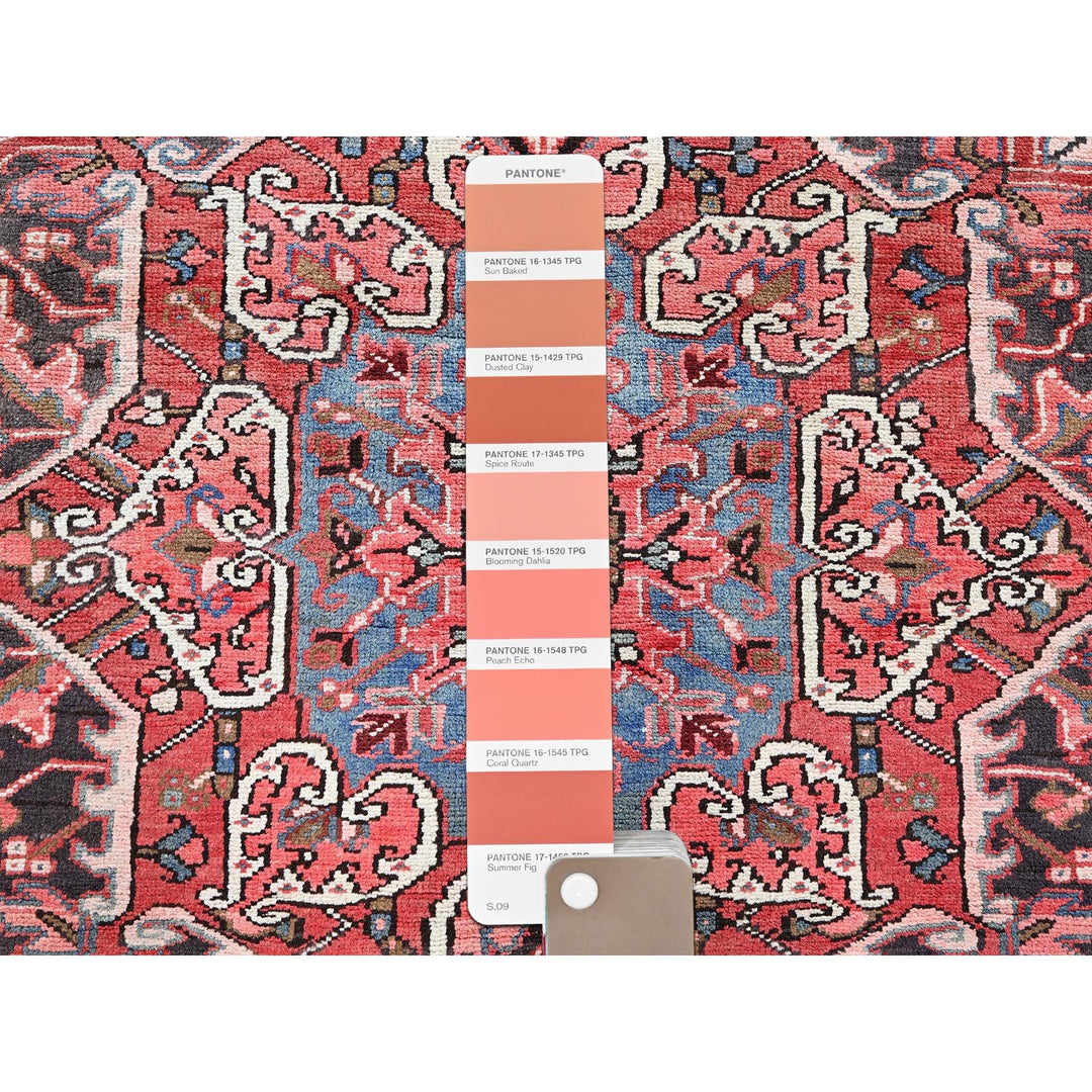 8'10" x 11'10" New Hand Knotted Red Wool Rectangle Oriental Rug - MOA1021248