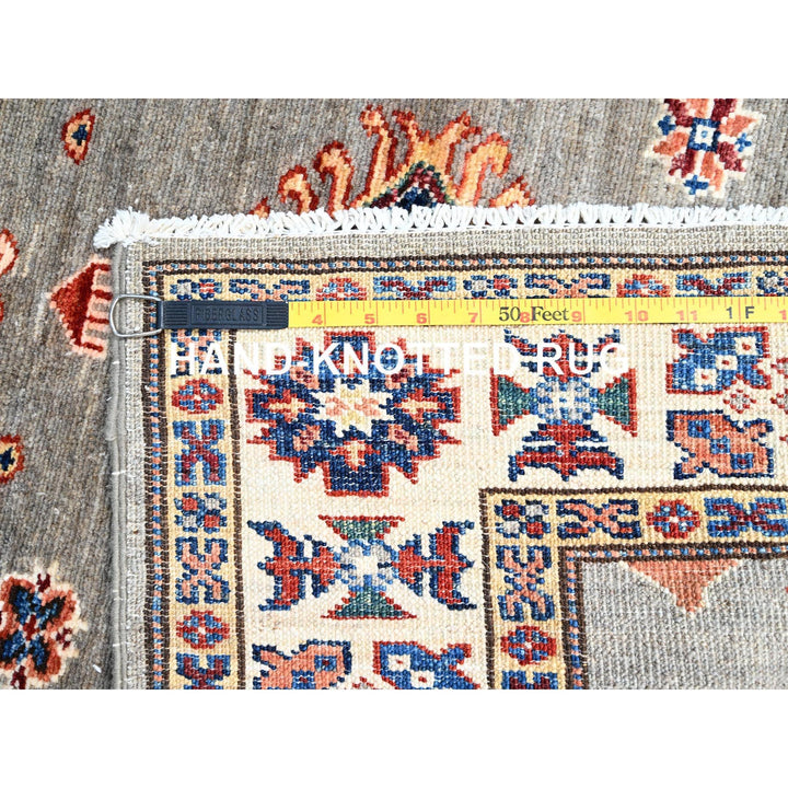 2'8" x 15'5" New Hand Knotted Grey Wool Runner Oriental Rug - MOA102127