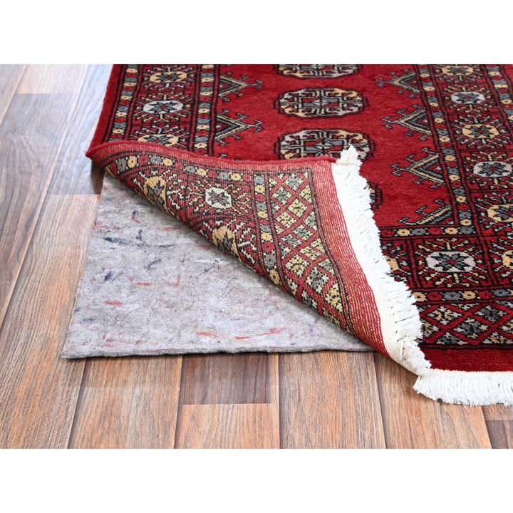 2'1" x 6'1" New Hand Knotted Red Wool Runner Oriental Rug - MOA1021291