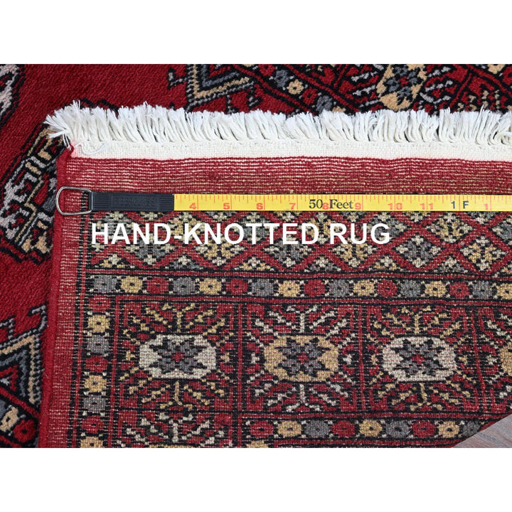 2'1" x 6'1" New Hand Knotted Red Wool Runner Oriental Rug - MOA1021291