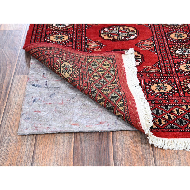 2'2" x 6'6" New Hand Knotted Red Wool Runner Oriental Rug - MOA1021292