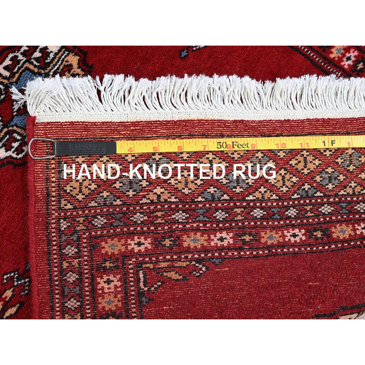 2'1" x 6'0" New Hand Knotted Red Wool Runner Oriental Rug - MOA1021293
