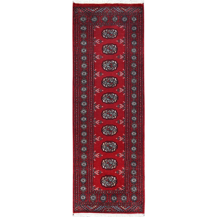 2'0" x 6'0" New Hand Knotted Red Wool Runner Oriental Rug - MOA1021295