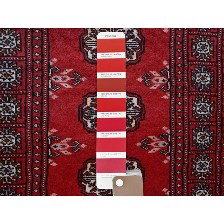 2'0" x 6'0" New Hand Knotted Red Wool Runner Oriental Rug - MOA1021295