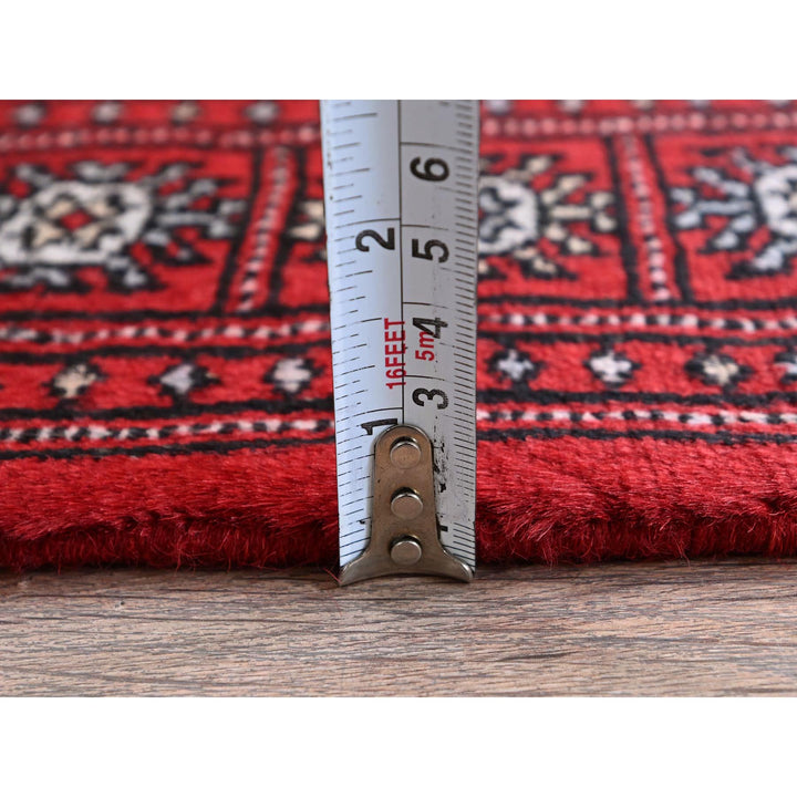 2'0" x 6'0" New Hand Knotted Red Wool Runner Oriental Rug - MOA1021295