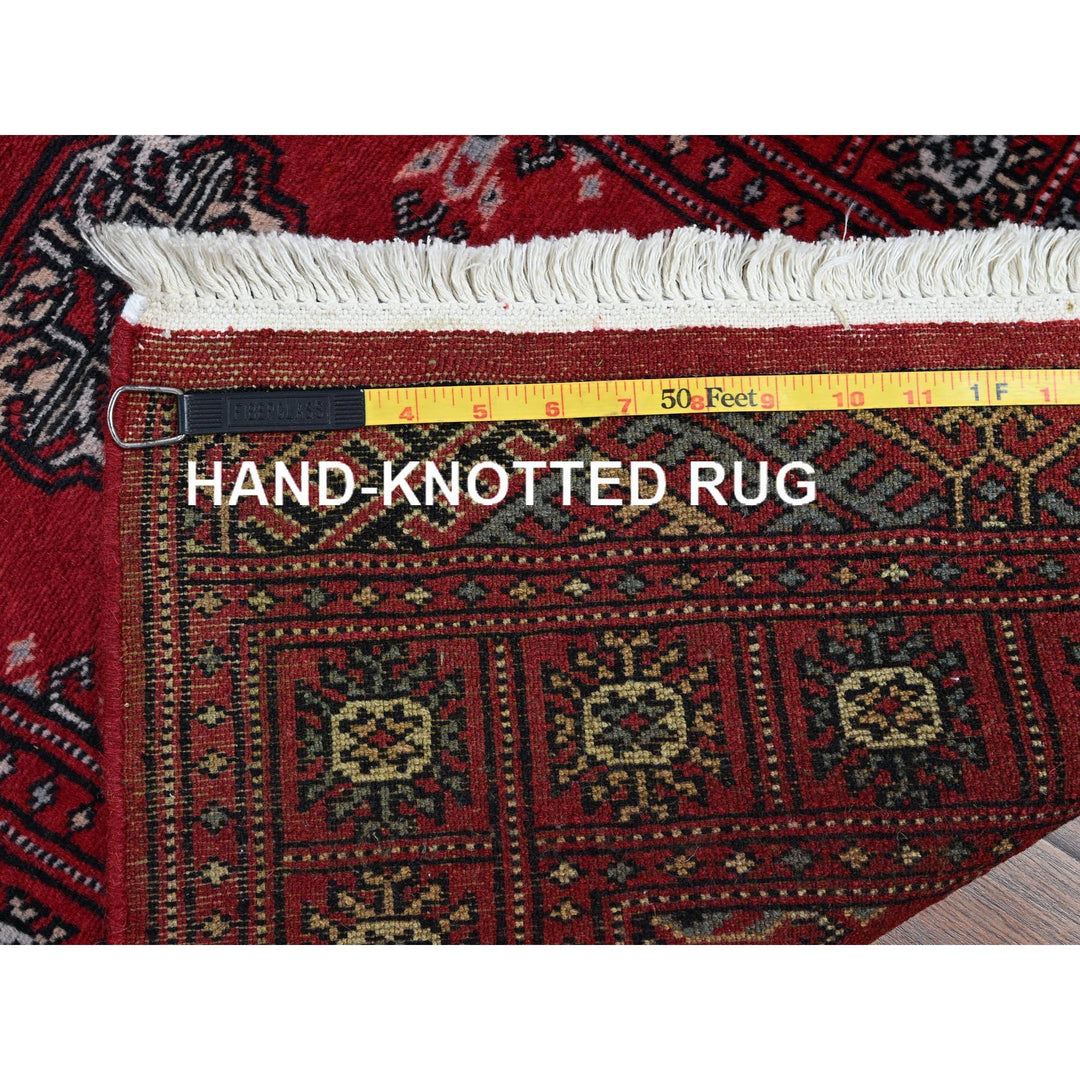 2'0" x 6'0" New Hand Knotted Red Wool Runner Oriental Rug - MOA1021295
