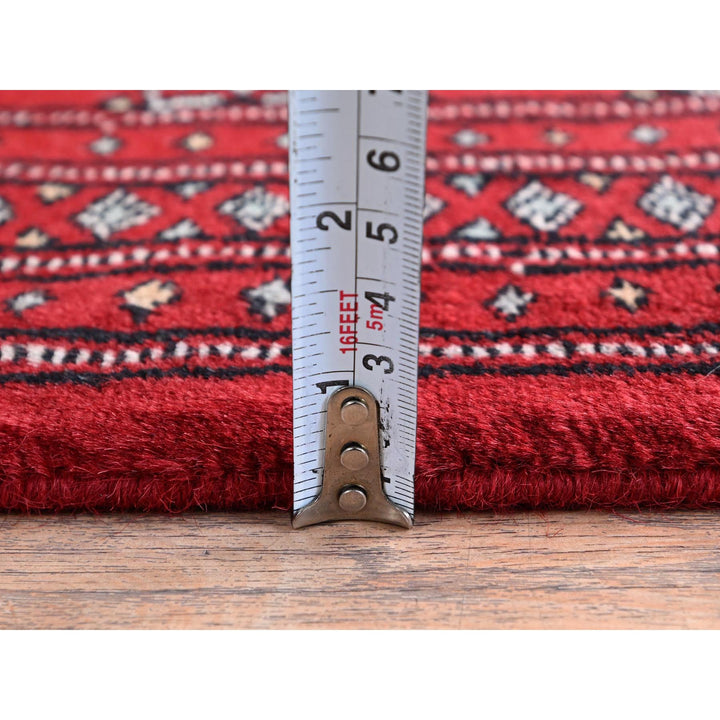 2'2" x 5'8" New Hand Knotted Red Wool Runner Oriental Rug - MOA1021296