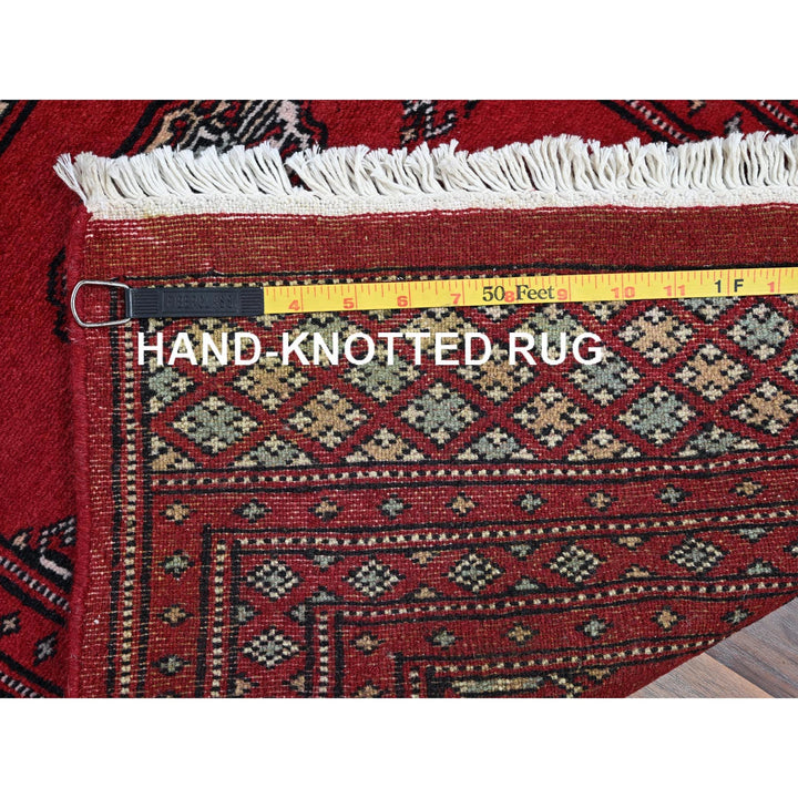2'2" x 5'8" New Hand Knotted Red Wool Runner Oriental Rug - MOA1021296