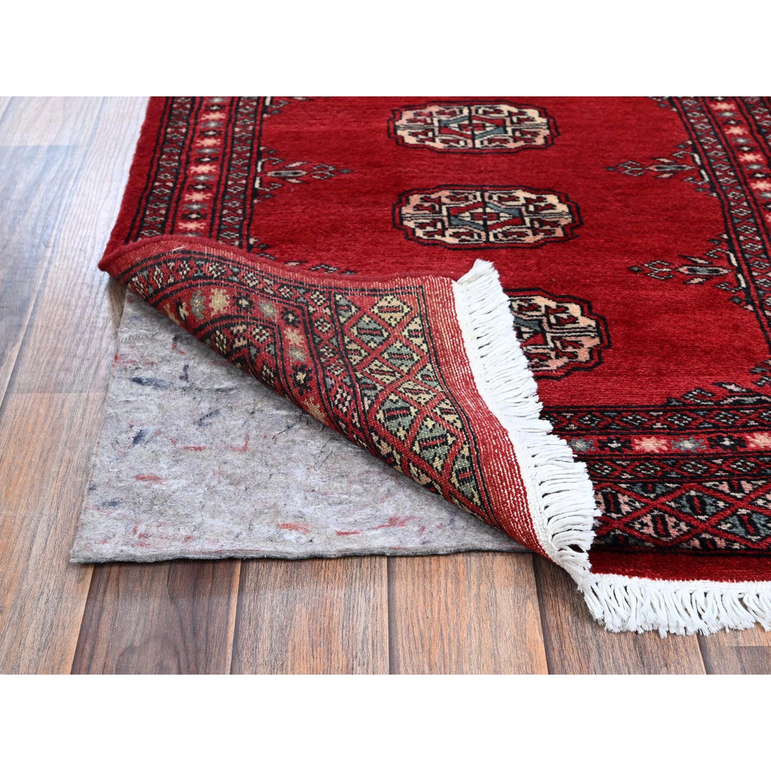 2'2" x 6'0" New Hand Knotted Red Wool Runner Oriental Rug - MOA1021297