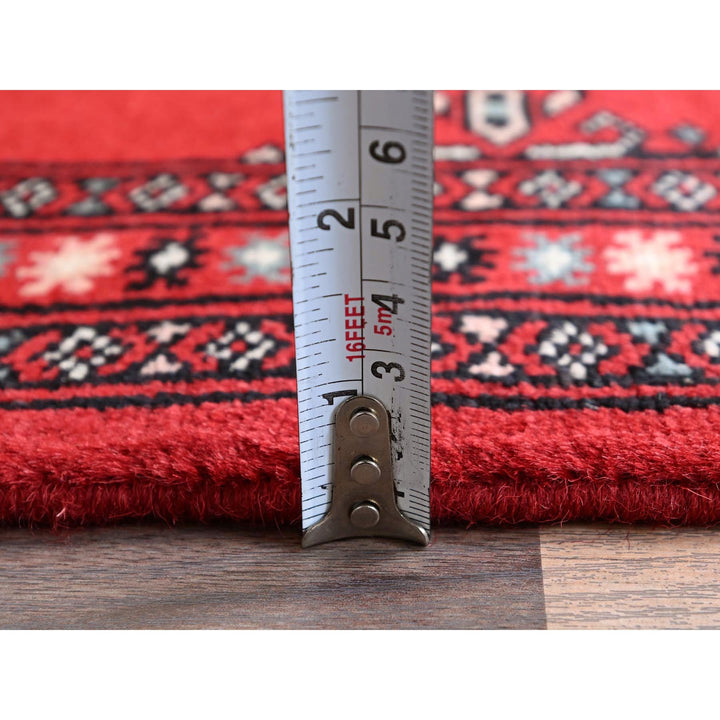 2'2" x 6'0" New Hand Knotted Red Wool Runner Oriental Rug - MOA1021297