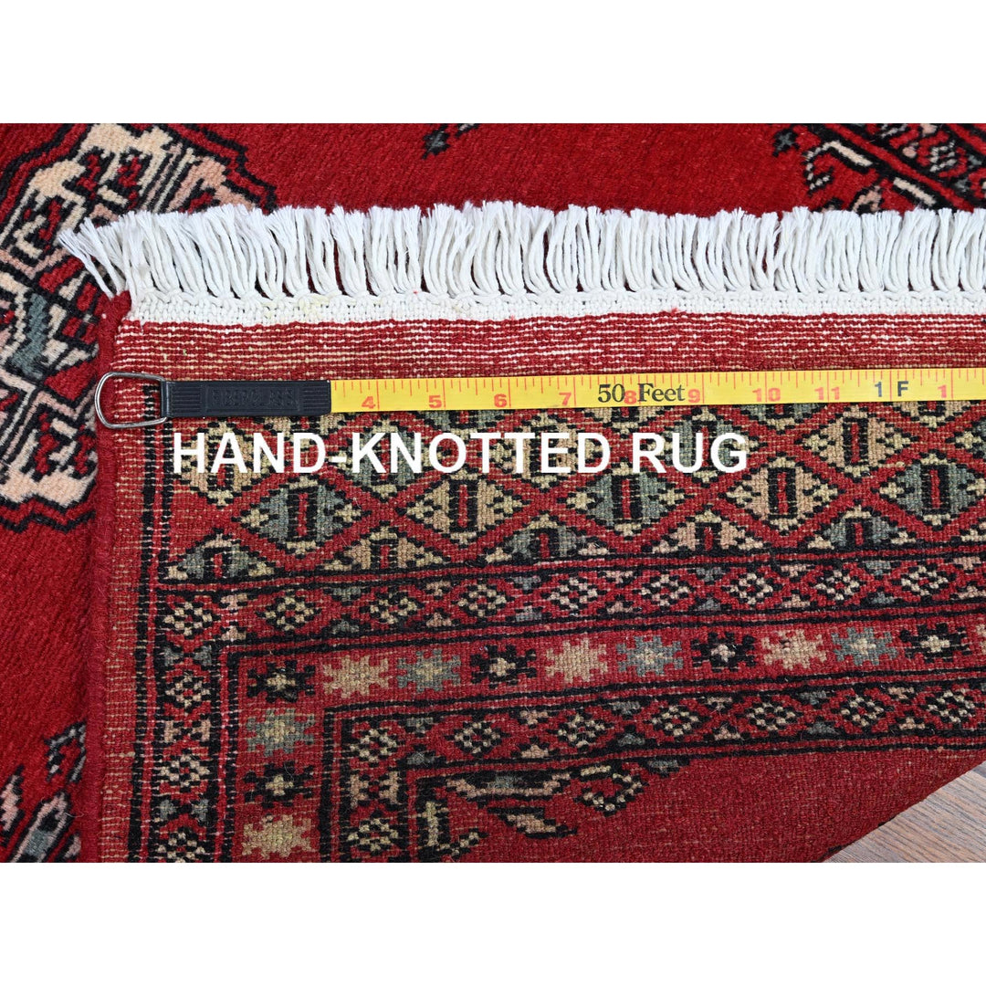 2'2" x 6'0" New Hand Knotted Red Wool Runner Oriental Rug - MOA1021297