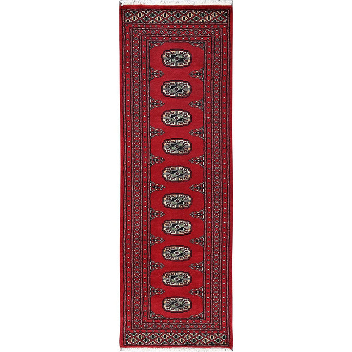 2'0" x 6'2" New Hand Knotted Red Wool Runner Oriental Rug - MOA1021298