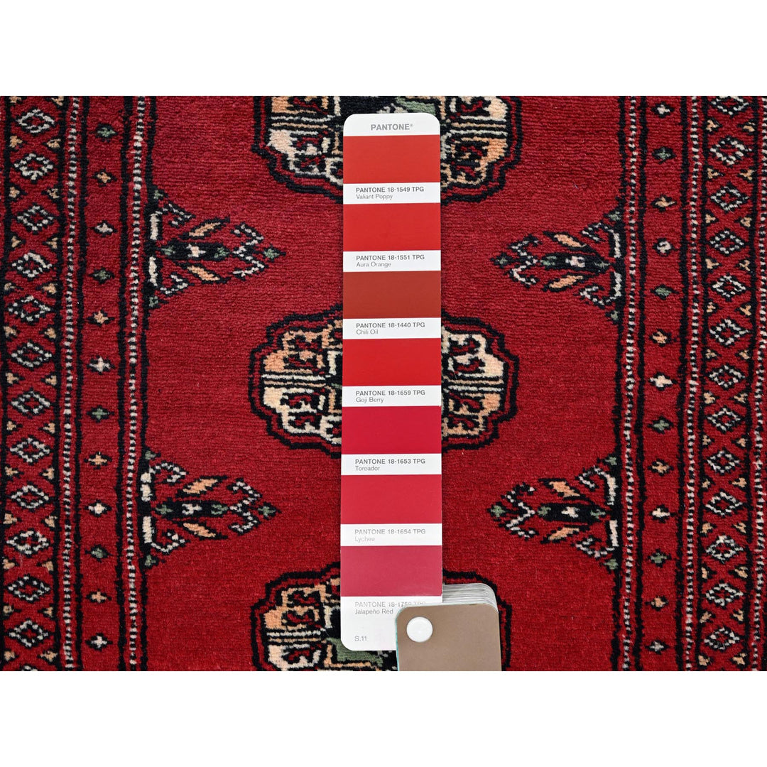 2'0" x 6'2" New Hand Knotted Red Wool Runner Oriental Rug - MOA1021298