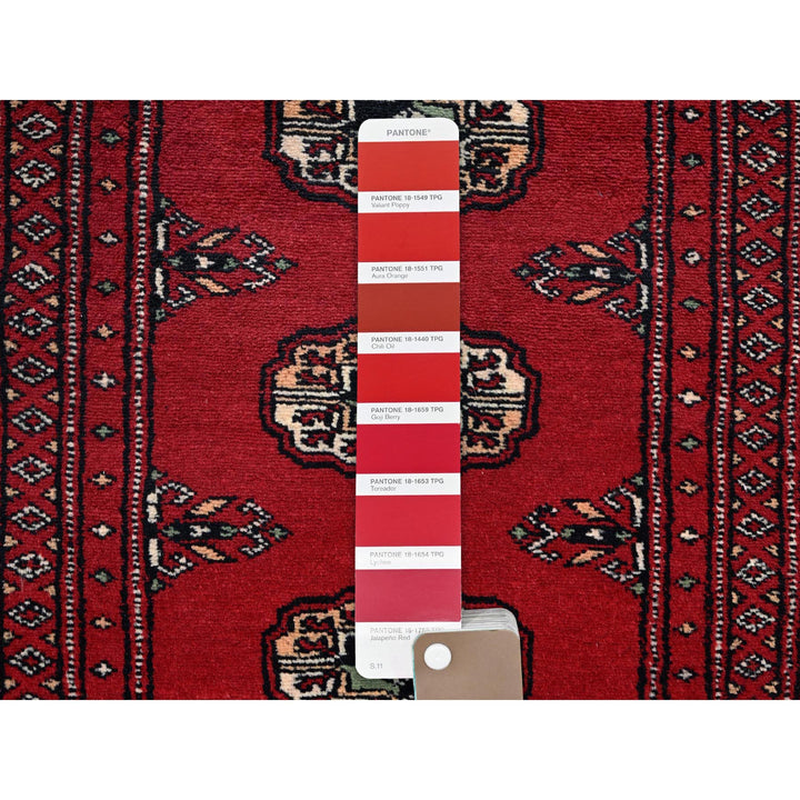 2'0" x 6'2" New Hand Knotted Red Wool Runner Oriental Rug - MOA1021298