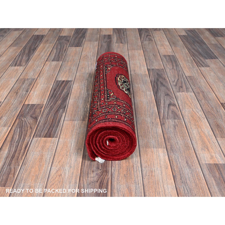2'0" x 6'2" New Hand Knotted Red Wool Runner Oriental Rug - MOA1021298
