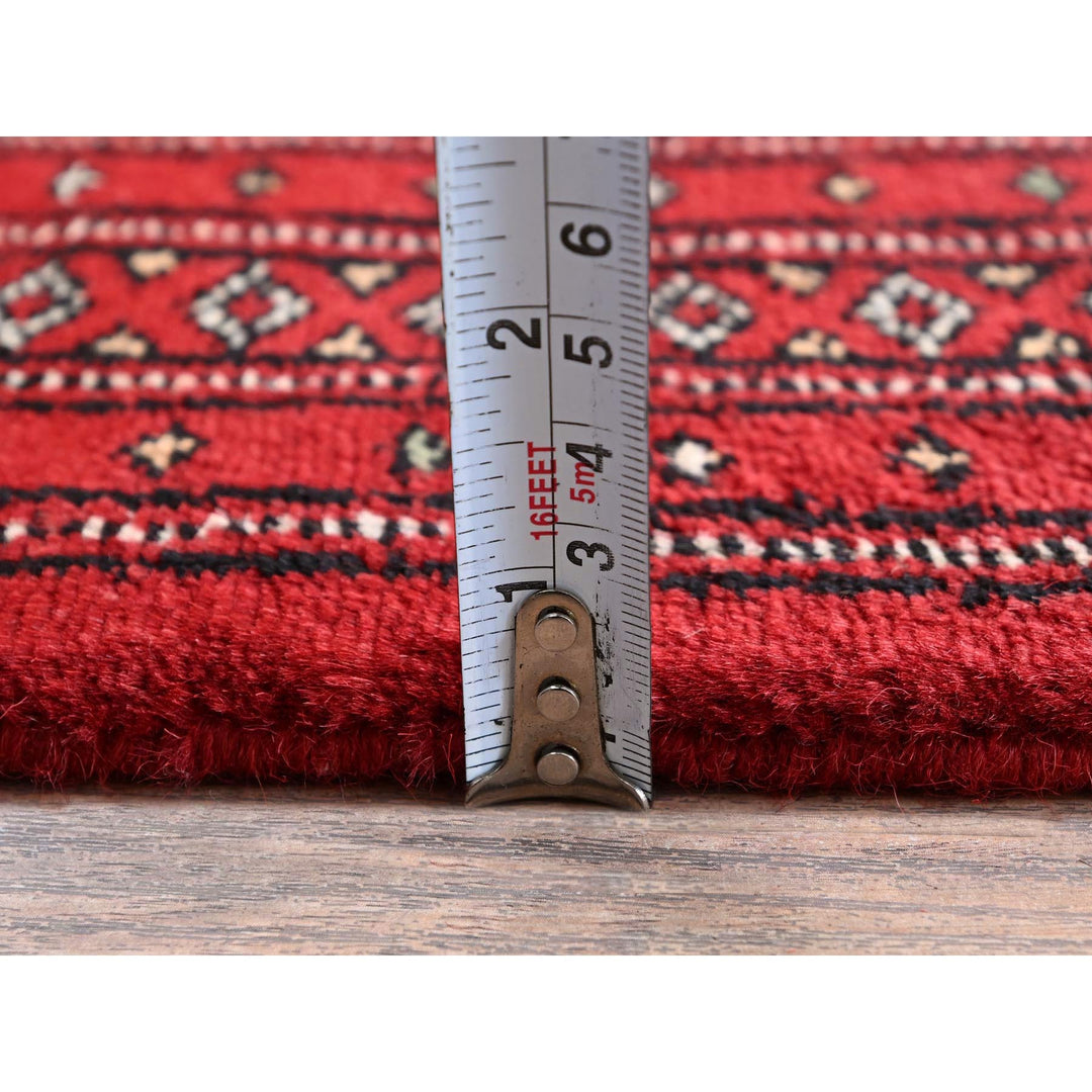 2'0" x 6'2" New Hand Knotted Red Wool Runner Oriental Rug - MOA1021298