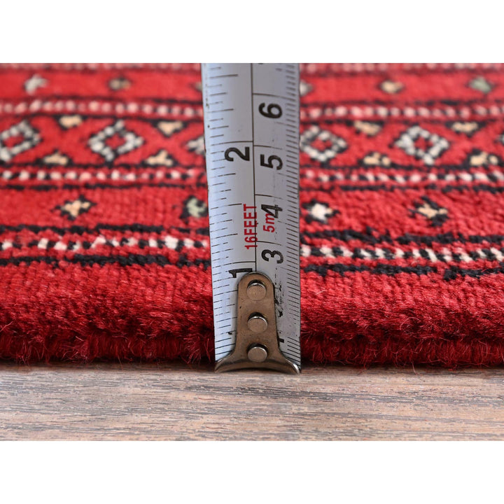 2'0" x 6'2" New Hand Knotted Red Wool Runner Oriental Rug - MOA1021298