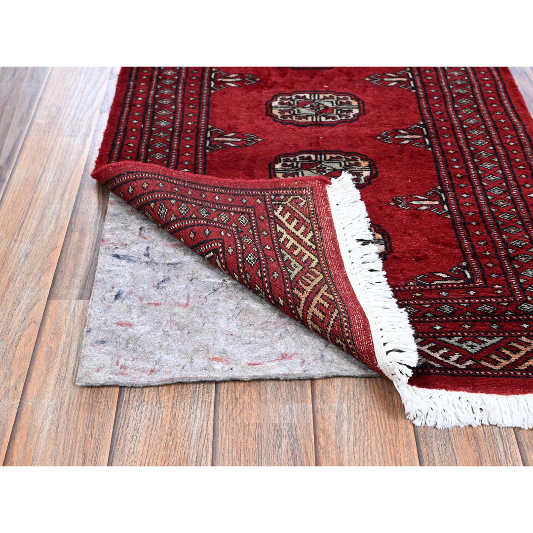 2'0" x 5'6" New Hand Knotted Red Wool Runner Oriental Rug - MOA1021299