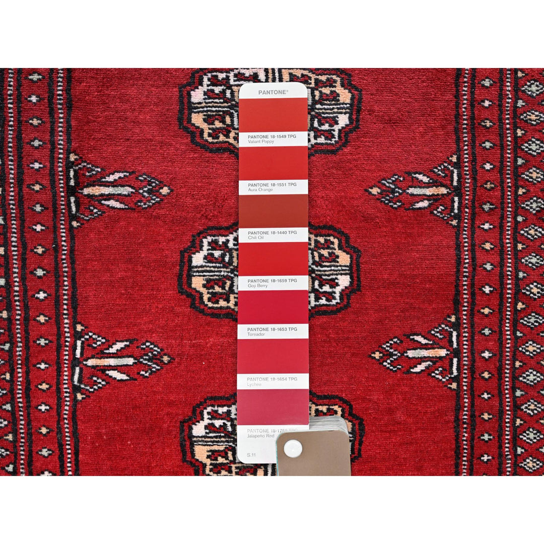 2'0" x 5'6" New Hand Knotted Red Wool Runner Oriental Rug - MOA1021299