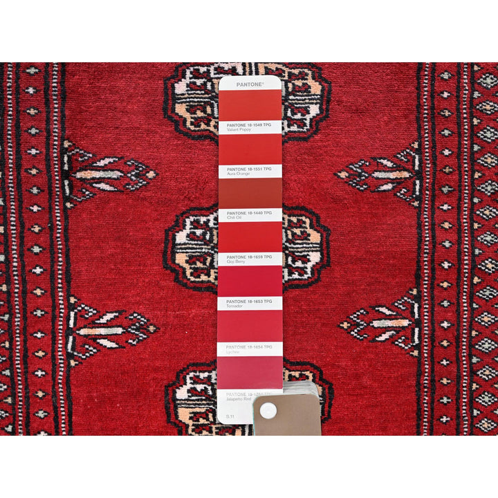 2'0" x 5'6" New Hand Knotted Red Wool Runner Oriental Rug - MOA1021299
