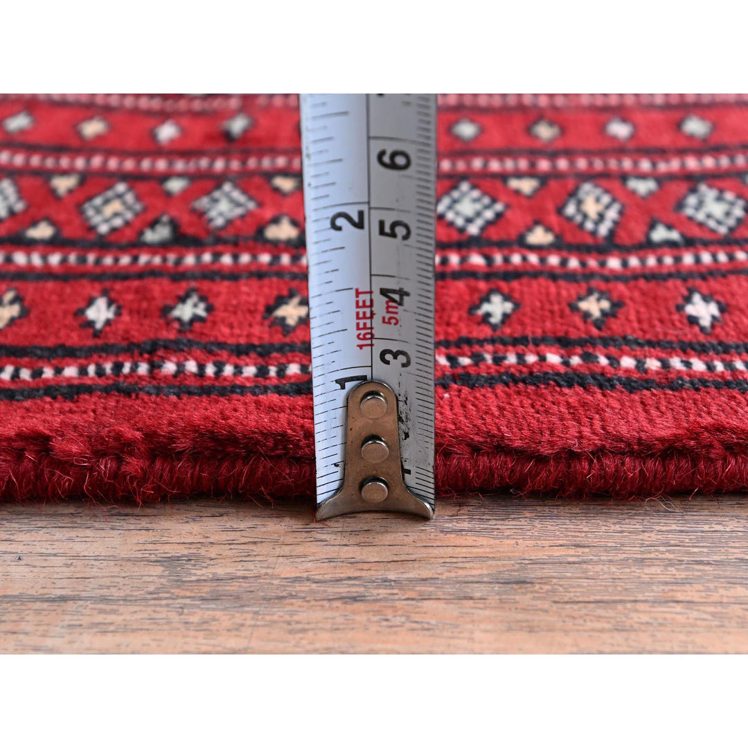 2'0" x 5'6" New Hand Knotted Red Wool Runner Oriental Rug - MOA1021299