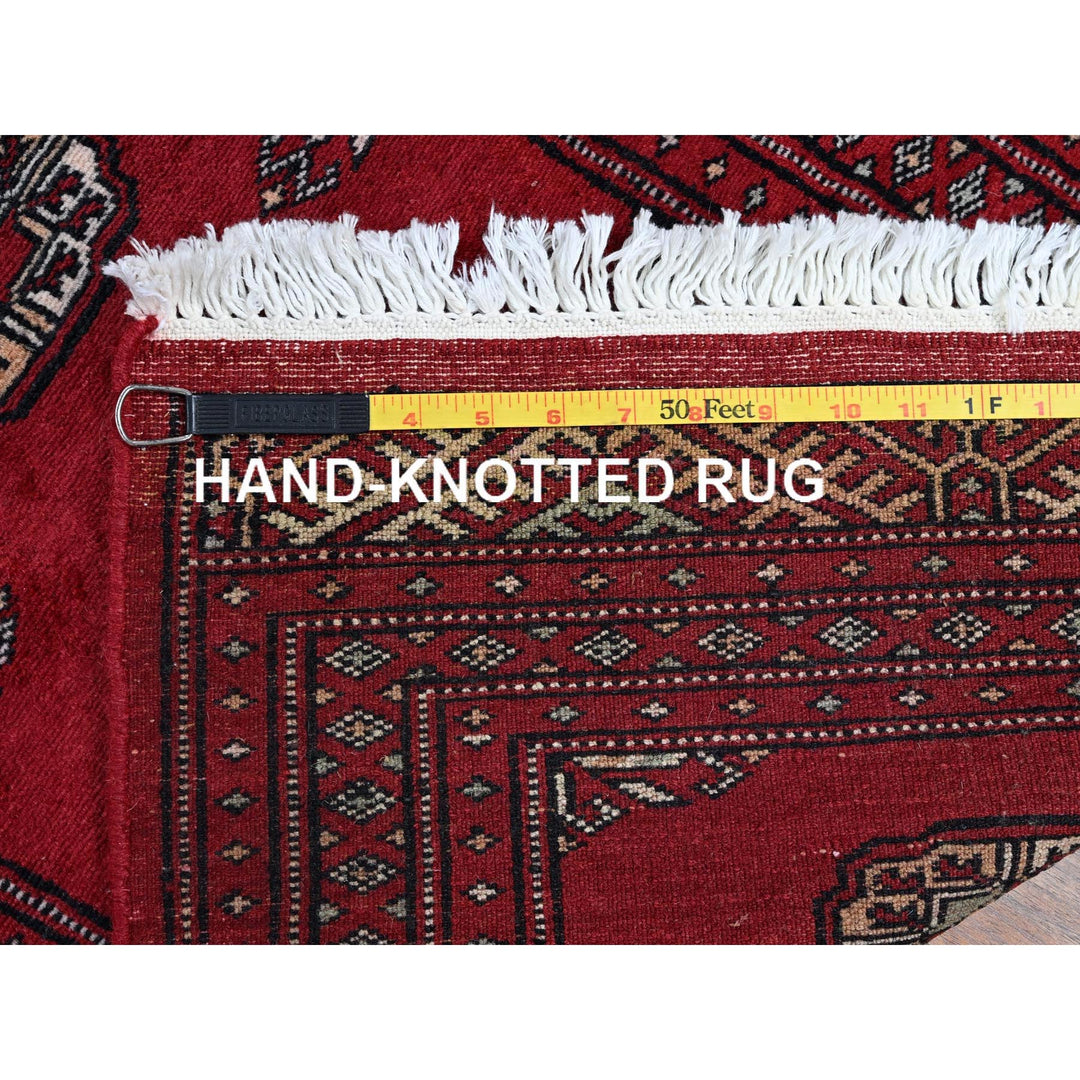 2'0" x 5'6" New Hand Knotted Red Wool Runner Oriental Rug - MOA1021299