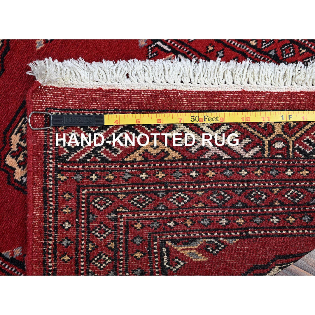 2'1" x 5'11" New Hand Knotted Red Wool Runner Oriental Rug - MOA1021300
