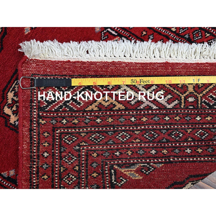 2'1" x 5'11" New Hand Knotted Red Wool Runner Oriental Rug - MOA1021300