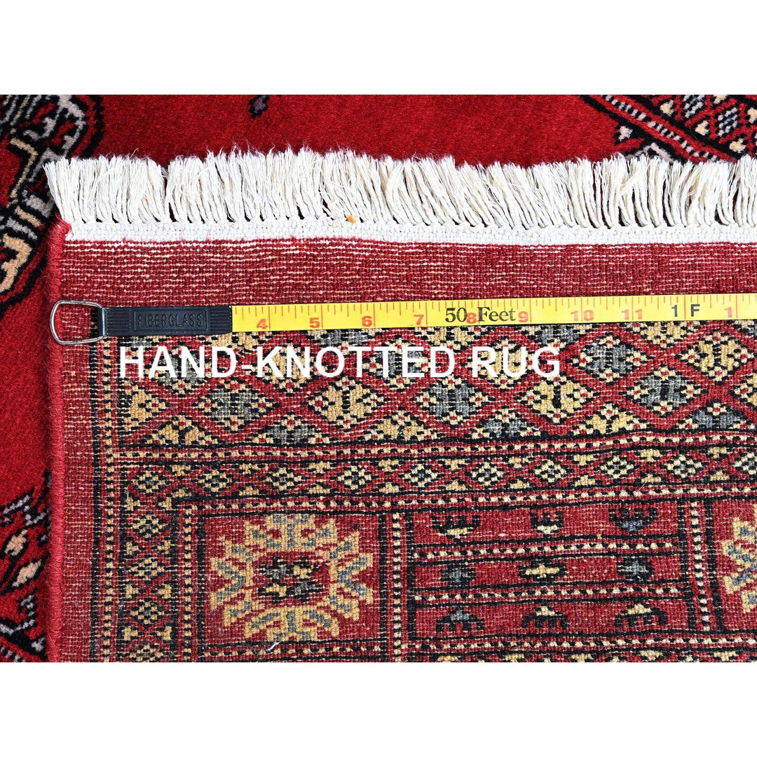2'7" x 7'11" New Hand Knotted Red Wool Runner Oriental Rug - MOA1021303