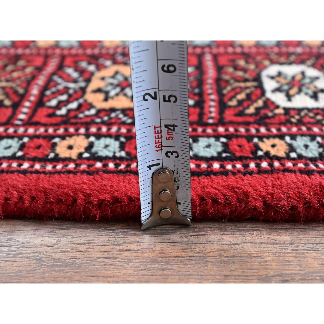 2'6" x 8'0" New Hand Knotted Red Wool Runner Oriental Rug - MOA1021304