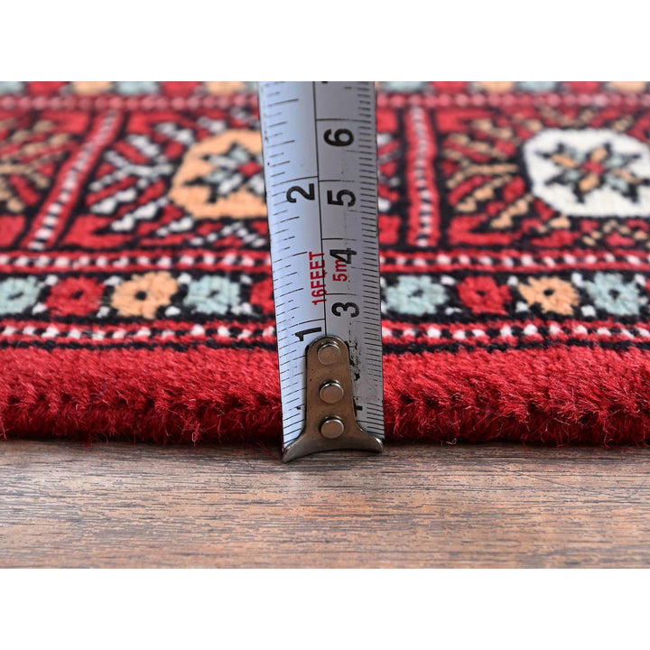 2'6" x 8'0" New Hand Knotted Red Wool Runner Oriental Rug - MOA1021304