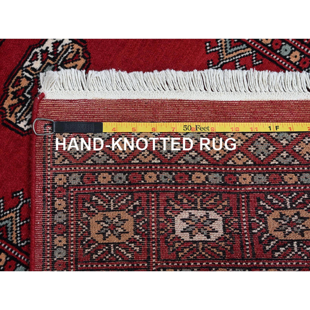 2'6" x 8'0" New Hand Knotted Red Wool Runner Oriental Rug - MOA1021304