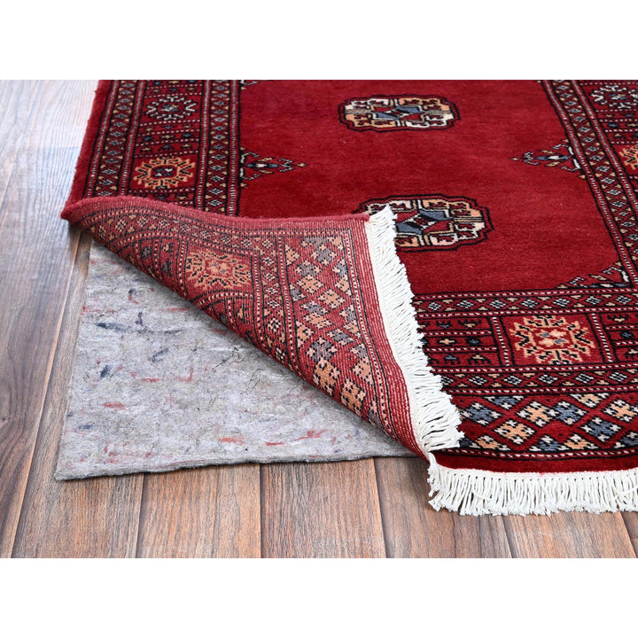 2'7" x 7'10" New Hand Knotted Red Wool Runner Oriental Rug - MOA1021306