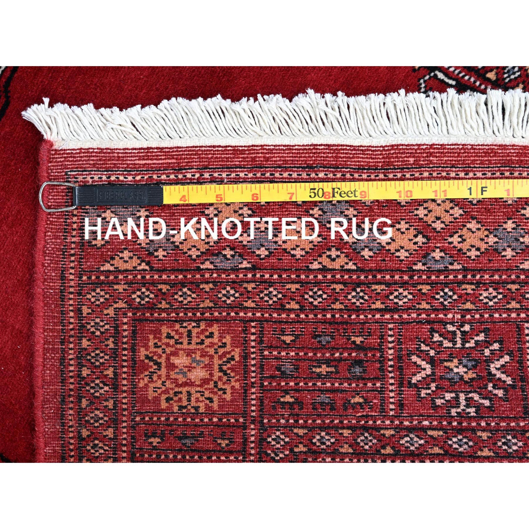 2'7" x 7'10" New Hand Knotted Red Wool Runner Oriental Rug - MOA1021306
