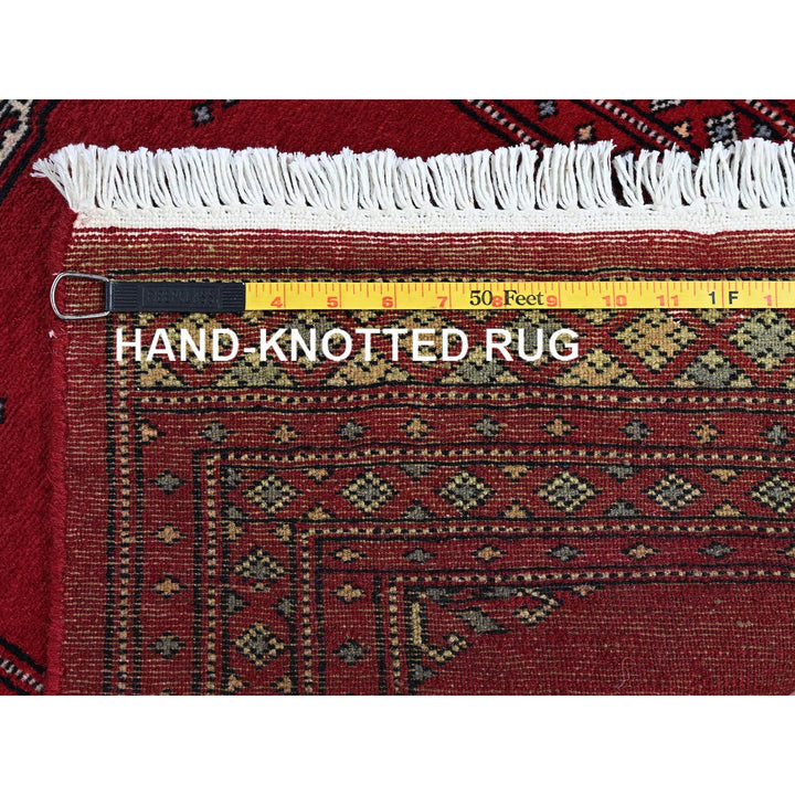 2'1" x 3'1" New Hand Knotted Red Wool Rectangle Oriental Rug - MOA1021311