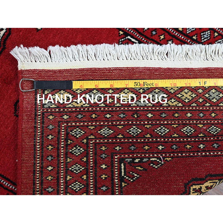 2'1" x 3'0" New Hand Knotted Red Wool Rectangle Oriental Rug - MOA1021312
