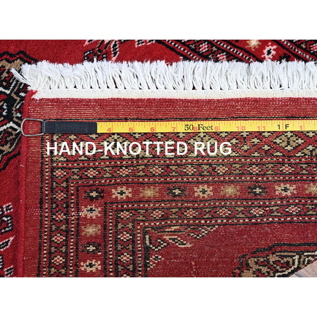 2'0" x 3'2" New Hand Knotted Red Wool Rectangle Oriental Rug - MOA1021314