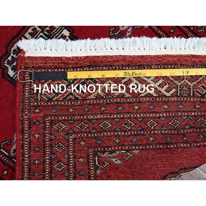 2'1" x 3'3" New Hand Knotted Red Wool Rectangle Oriental Rug - MOA1021319