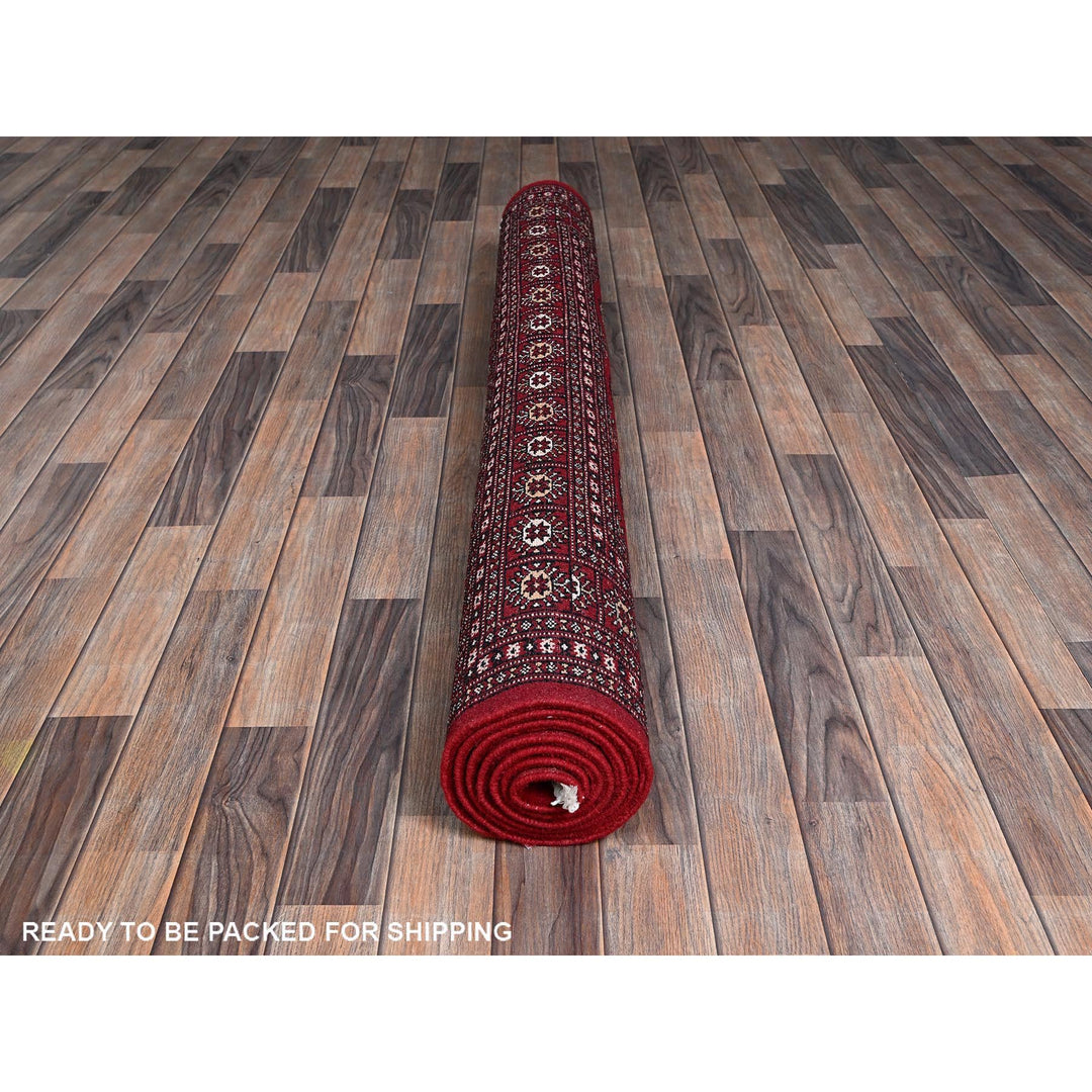 5'2" x 8'0" New Hand Knotted Red Wool Rectangle Oriental Rug - MOA1021324