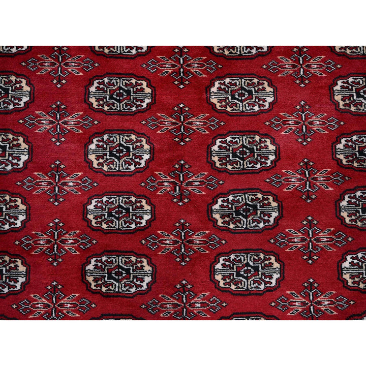 9'0" x 11'9" New Hand Knotted Red Wool Rectangle Oriental Rug - MOA1021325