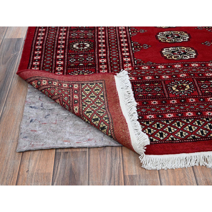 9'2" x 12'4" New Hand Knotted Red Wool Rectangle Oriental Rug - MOA1021326