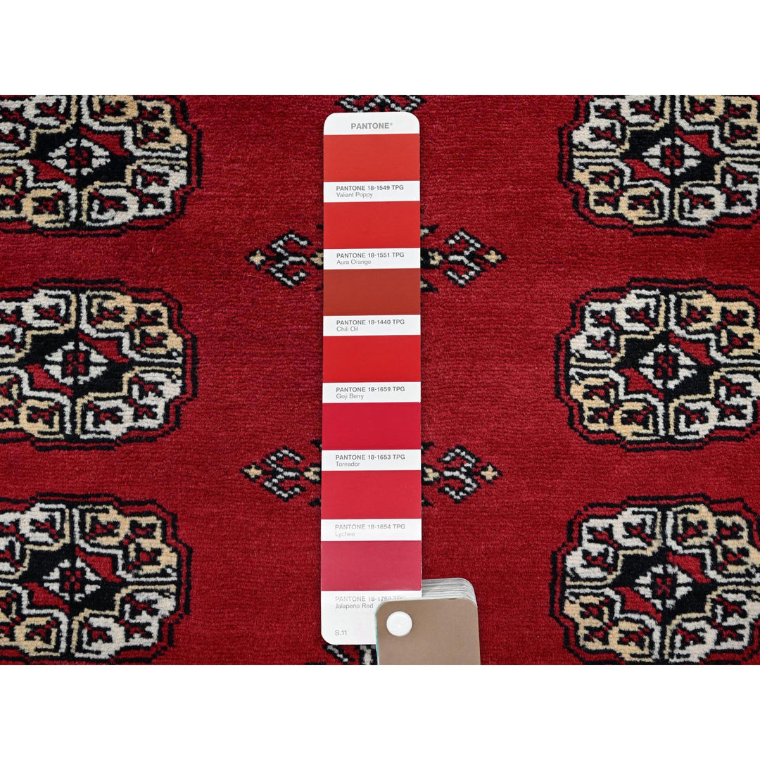 9'2" x 12'4" New Hand Knotted Red Wool Rectangle Oriental Rug - MOA1021326