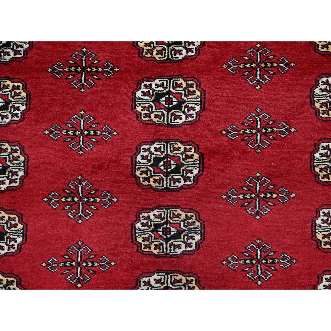 9'2" x 12'4" New Hand Knotted Red Wool Rectangle Oriental Rug - MOA1021326