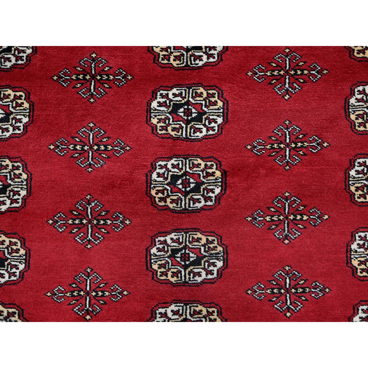 9'2" x 12'4" New Hand Knotted Red Wool Rectangle Oriental Rug - MOA1021326
