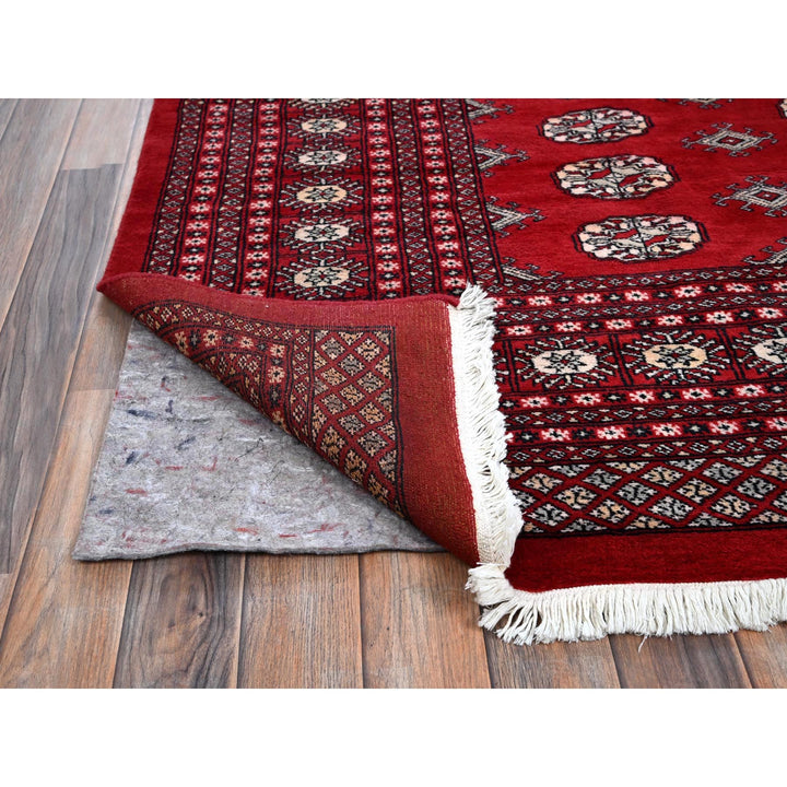 9'4" x 12'0" New Hand Knotted Red Wool Rectangle Oriental Rug - MOA1021327