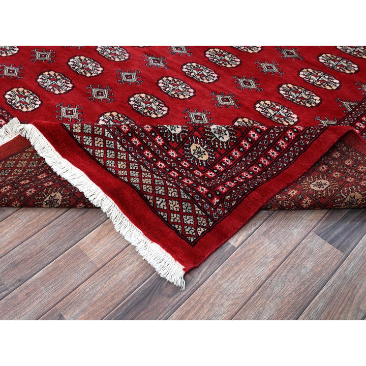 9'4" x 12'0" New Hand Knotted Red Wool Rectangle Oriental Rug - MOA1021327
