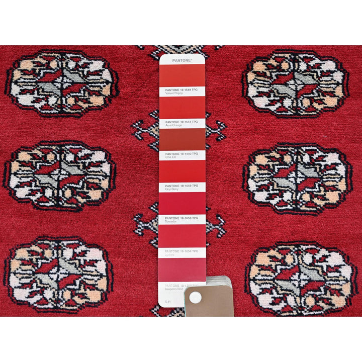 9'4" x 12'0" New Hand Knotted Red Wool Rectangle Oriental Rug - MOA1021327