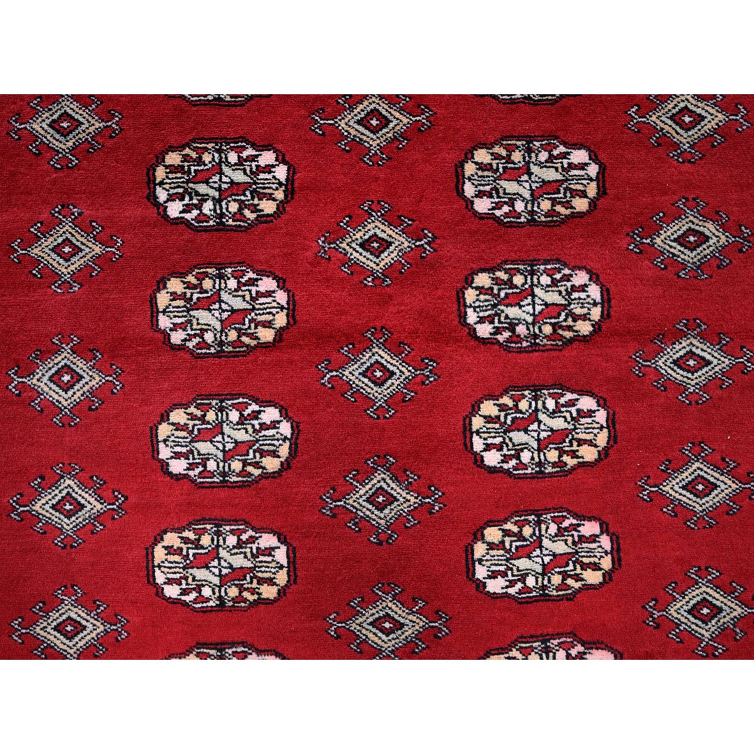 9'4" x 12'0" New Hand Knotted Red Wool Rectangle Oriental Rug - MOA1021327