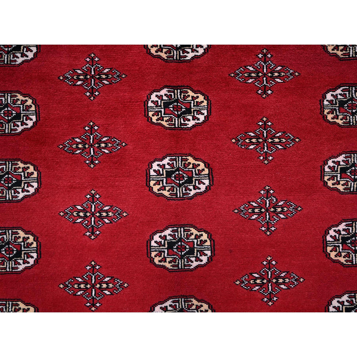9'0" x 12'6" New Hand Knotted Red Wool Rectangle Oriental Rug - MOA1021328